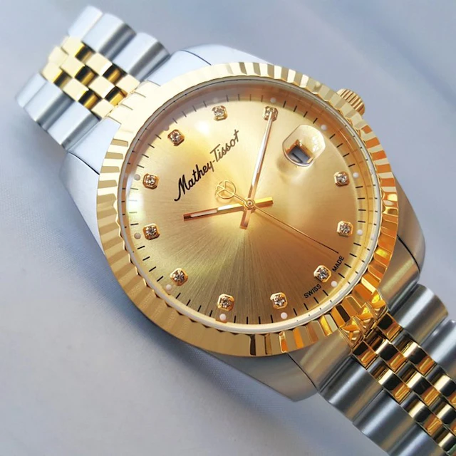 Mathey-Tissot - Cyclops Loupe - Sun Bezel - Crystal...