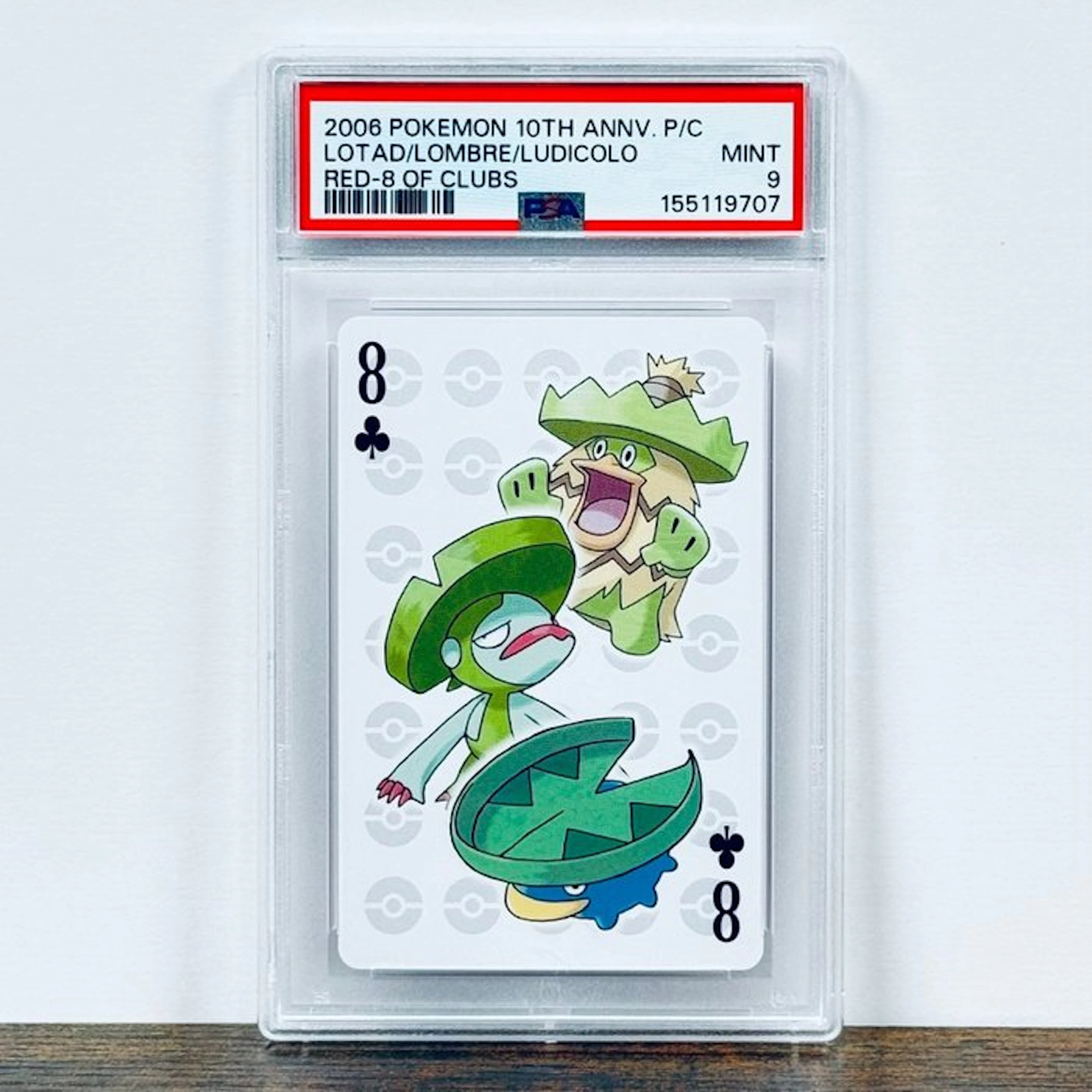 Pokémon Graded card - Lotad / Lombre / Ludicolo 8 – Pokémon - PSA 9