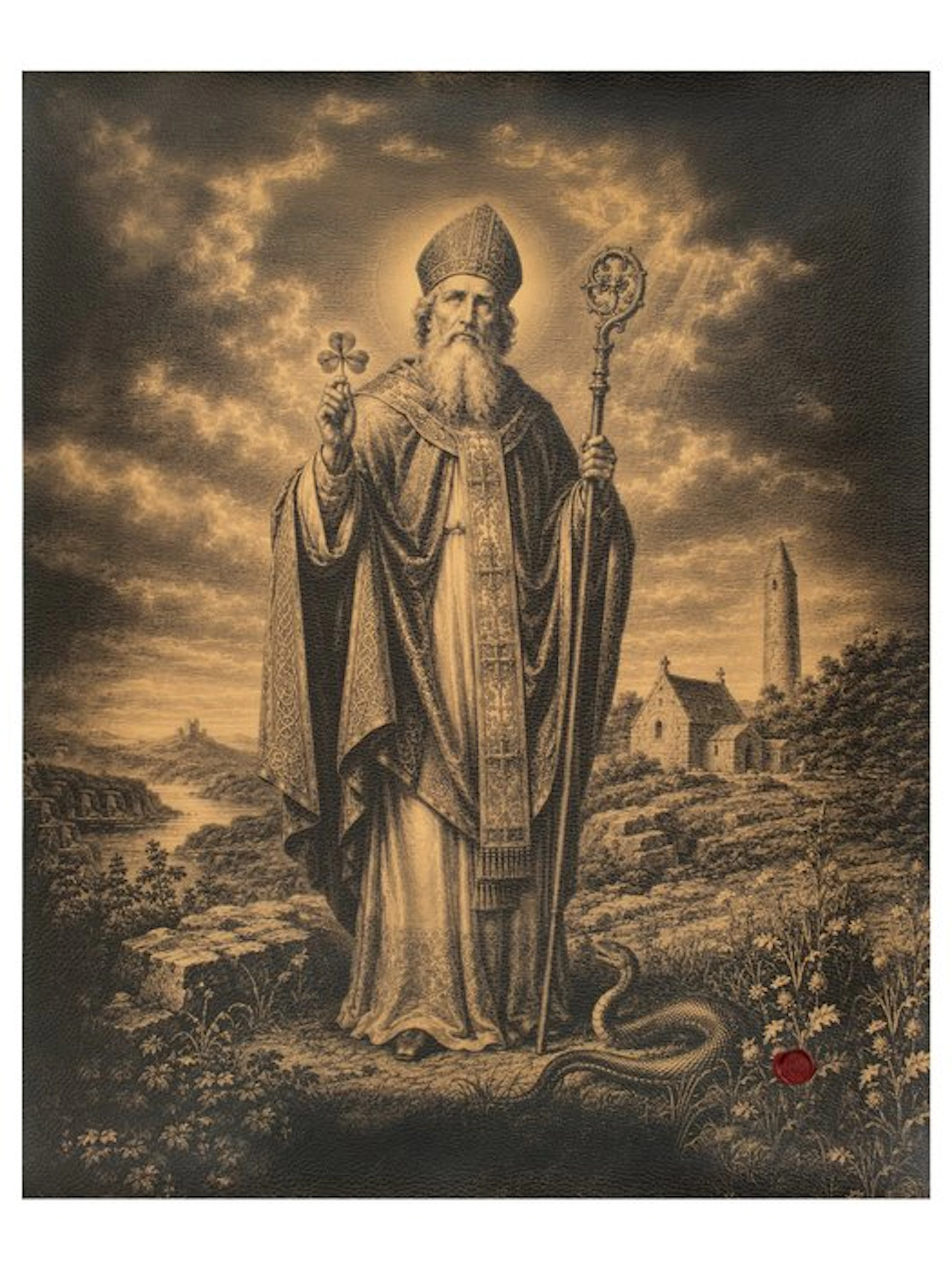 Limited Edition 4/30 Saint Patrick – Guardian of Faith –...