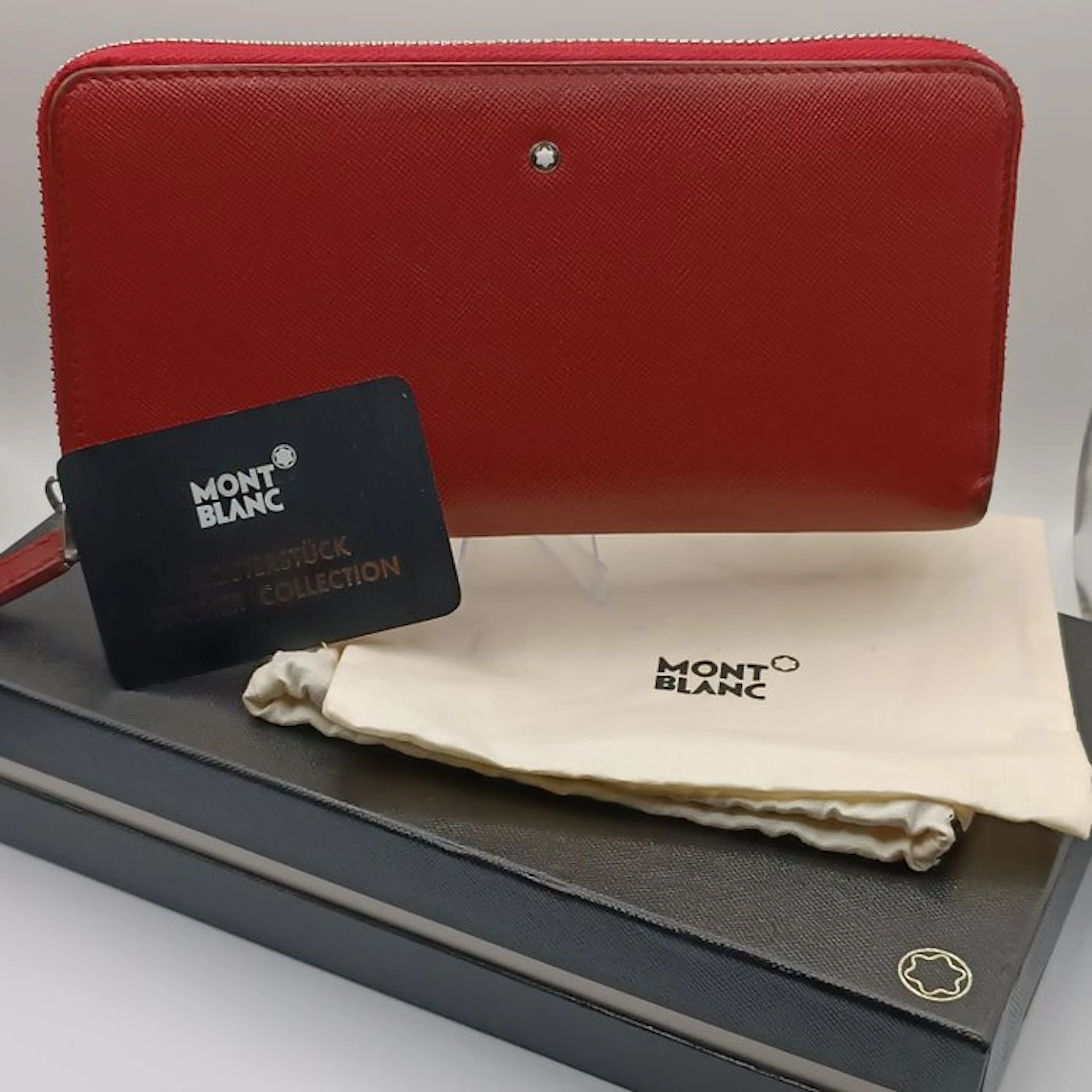 Montblanc - Portafoglio Montblanc con chiusura zip around - FULL SET - Wallet