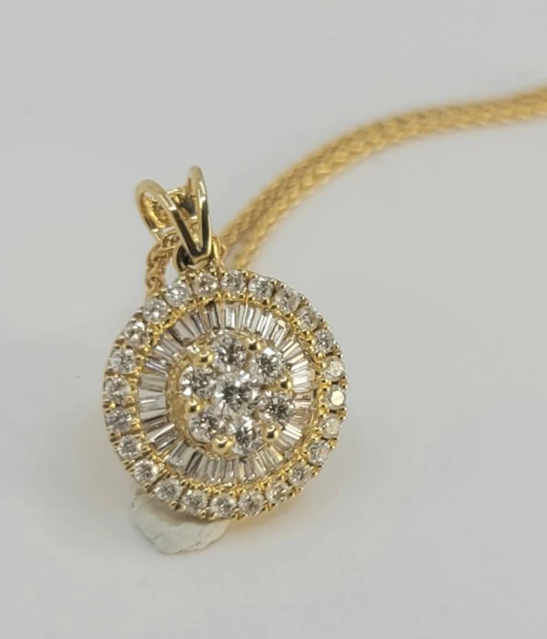 Pendant - 18 kt. Yellow gold - 0.41ct. tw. Diamond (Natural) - Diamond