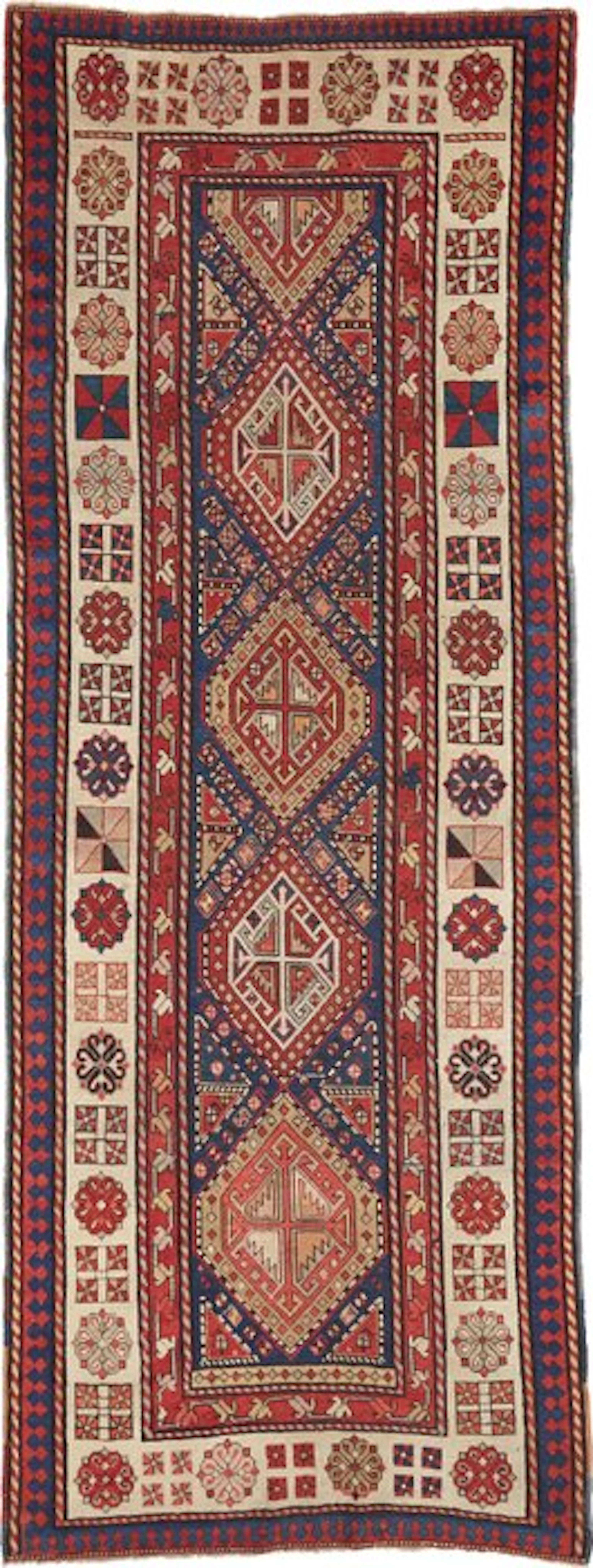 Shirwan - Kazak - Rug - 275 cm - 100 cm - Caucasus - Antique ca. 1920