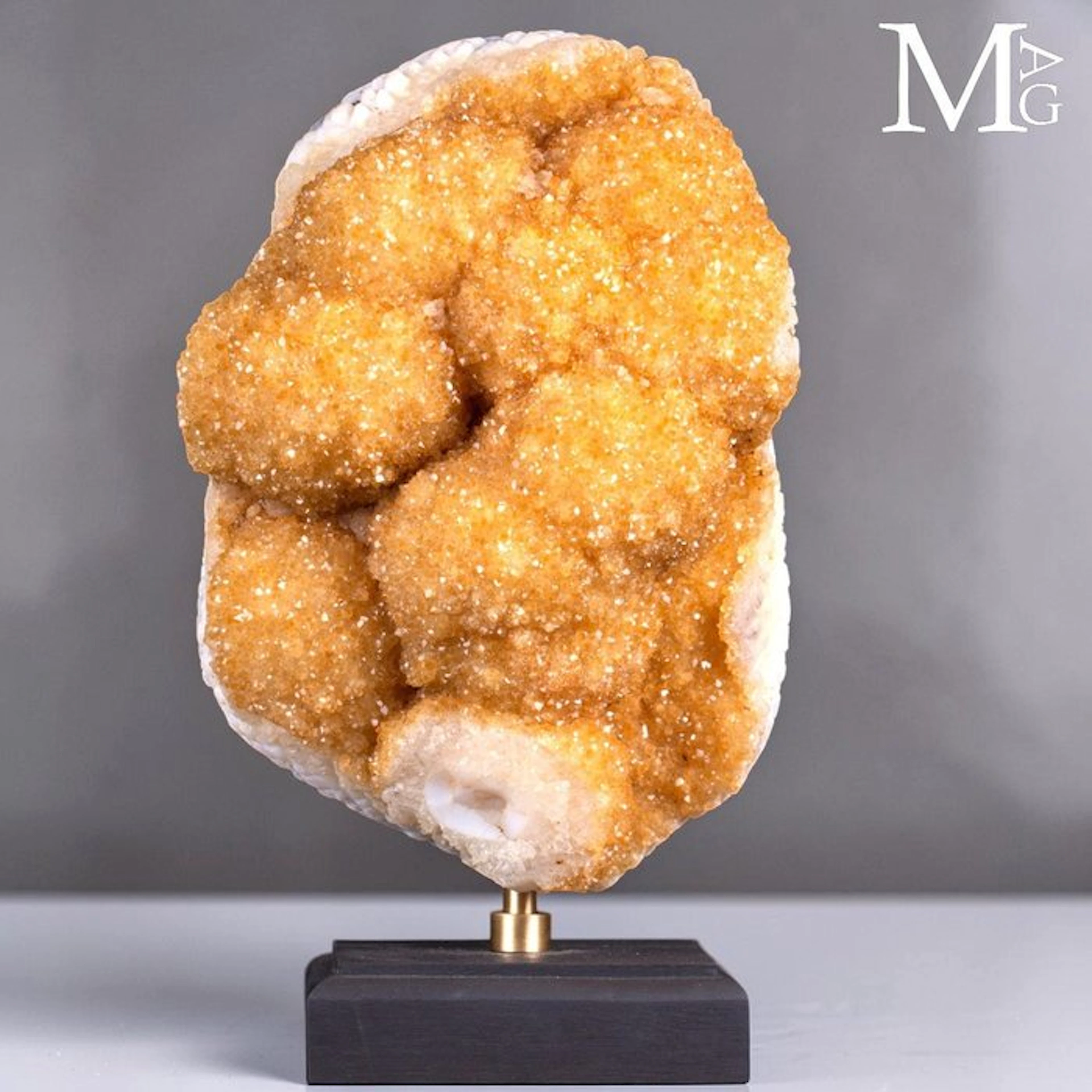 Botryoidal Citrine Druse