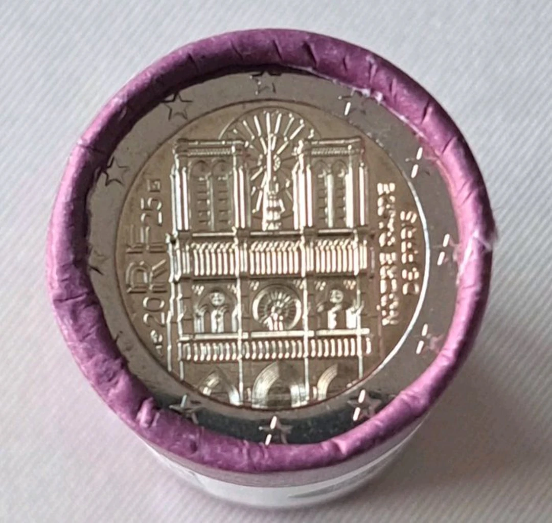 France. 2 Euro 2025 "Notre Dame de Paris" (25 monete) in...