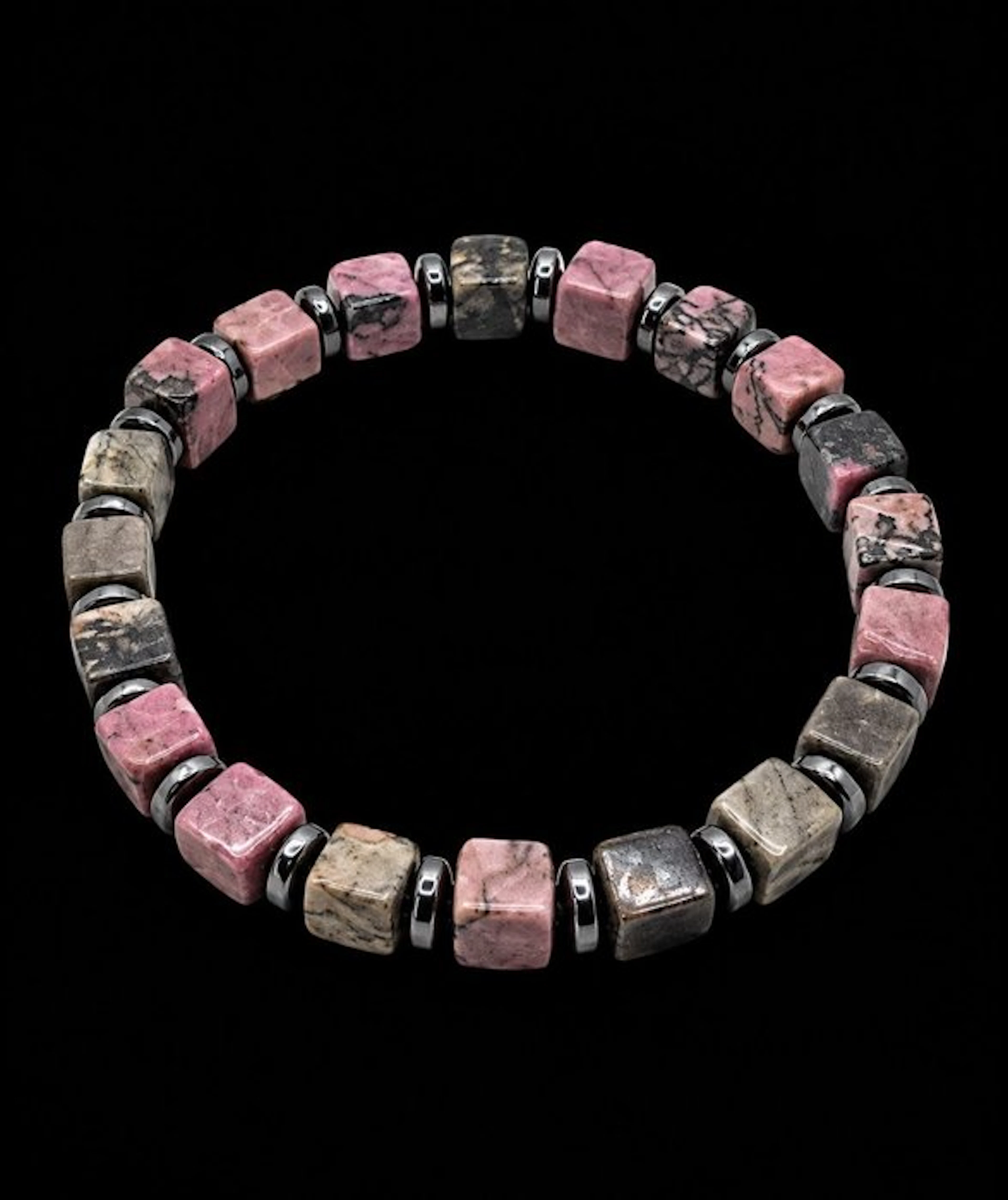 Exquisite and Subtle Hematite Bracelet with Natural...