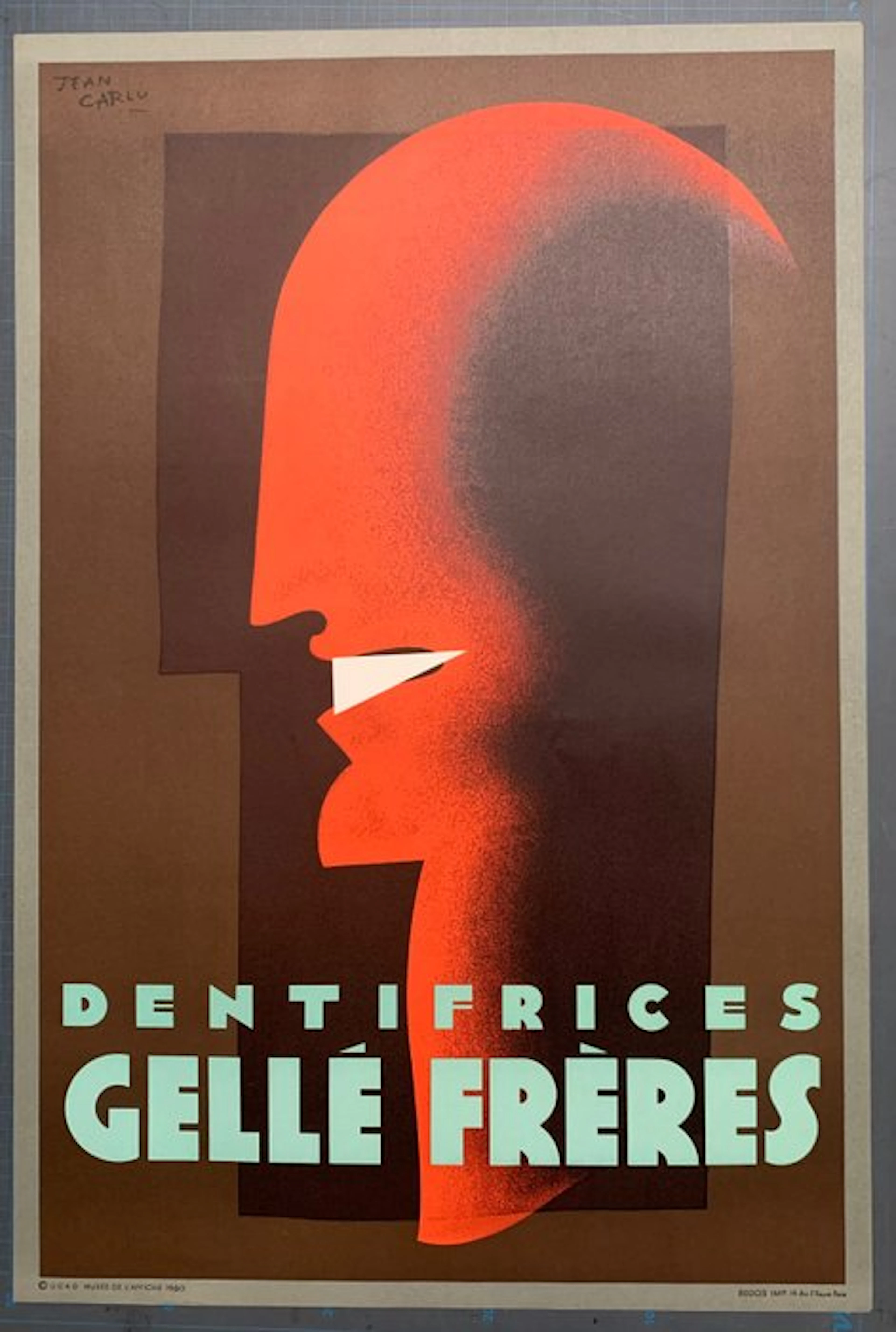 Jean Carlu - Gellé Freres - Dentifrice - Art Deco Reprint 1980