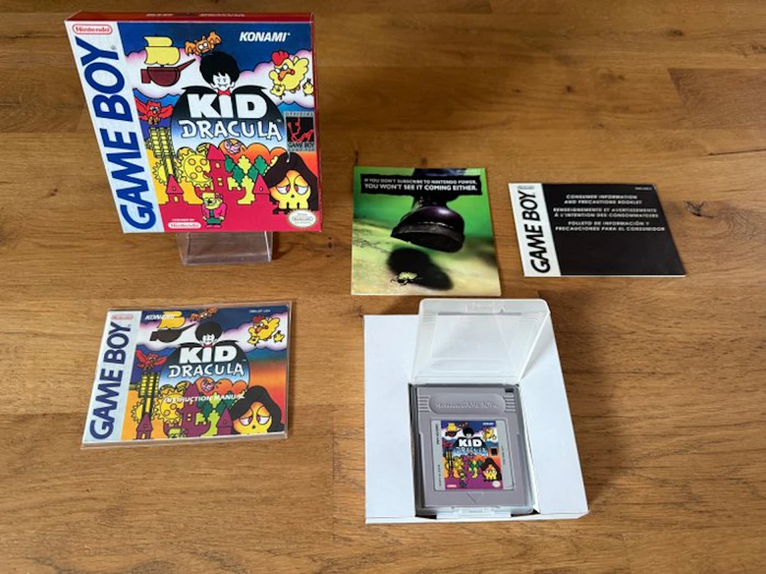 Nintendo - Gameboy Classic - Kid Dracula - Extreme Rare...