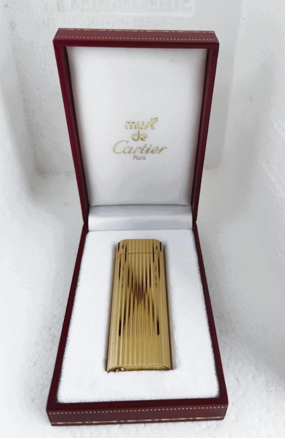 Cartier - Godron - Lighter - Gold-plated