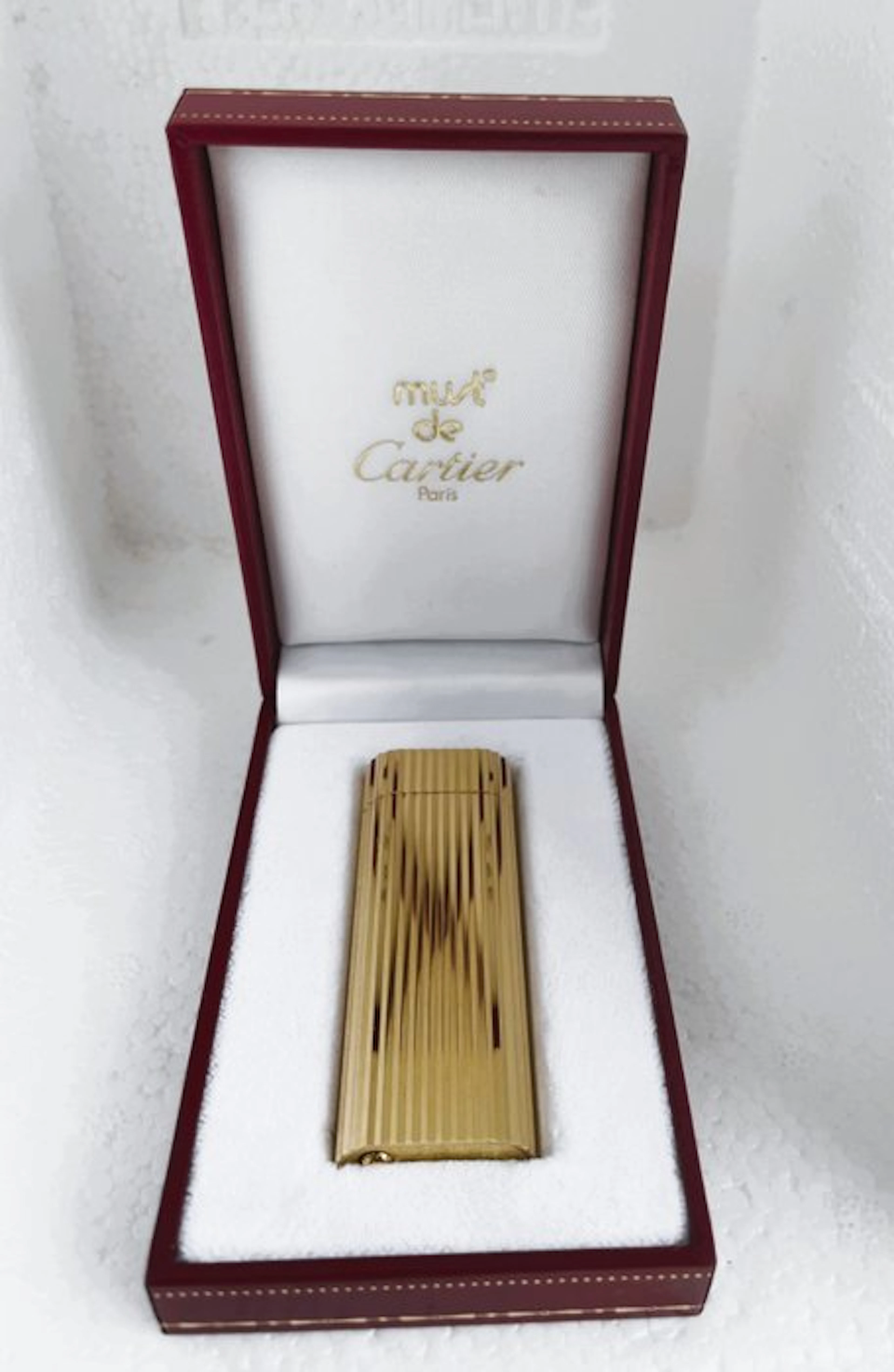 Cartier - Godron - Lighter - Gold-plated