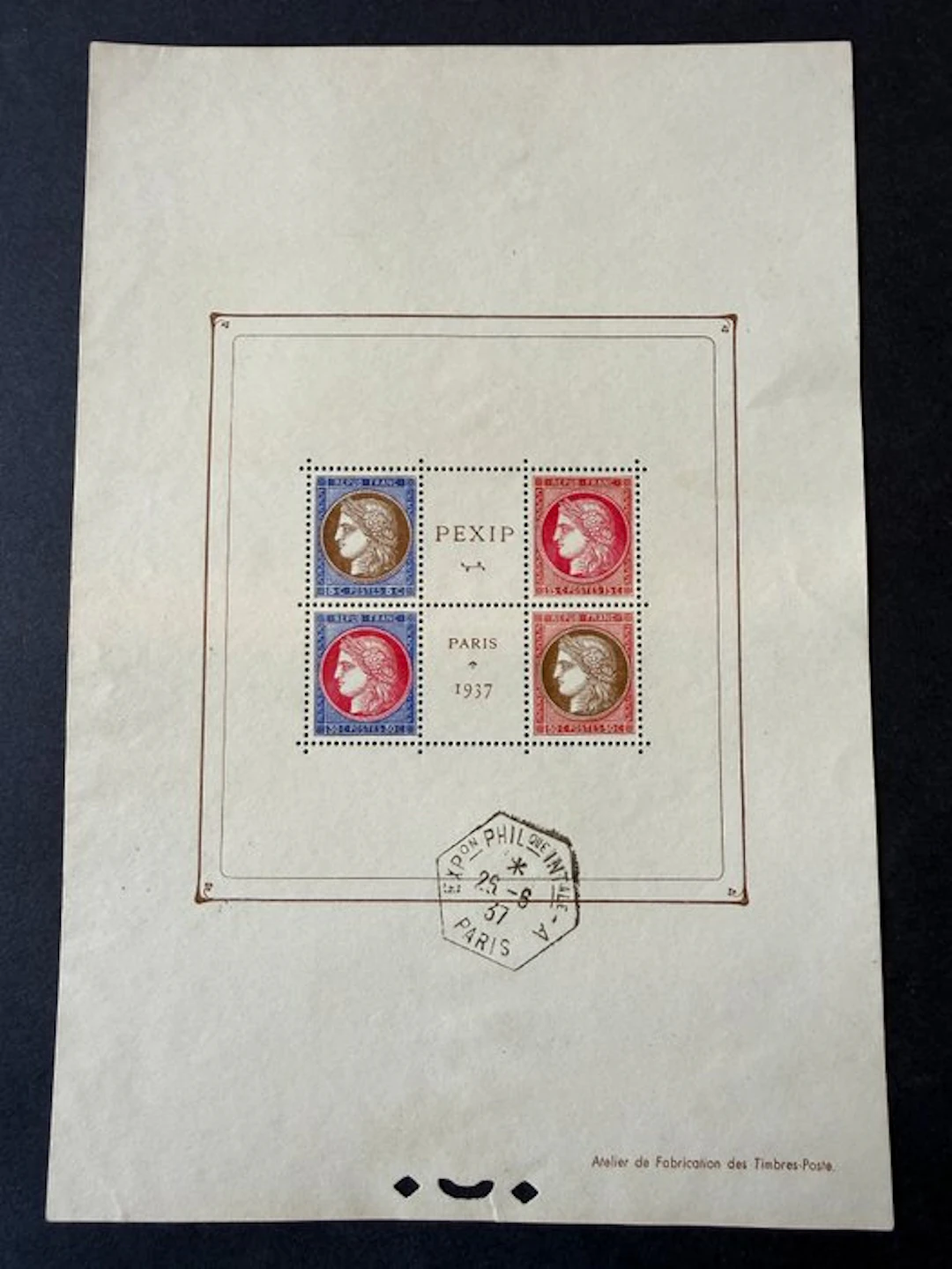 France - Yvert Block 3 'PEXIP' mint. TB.