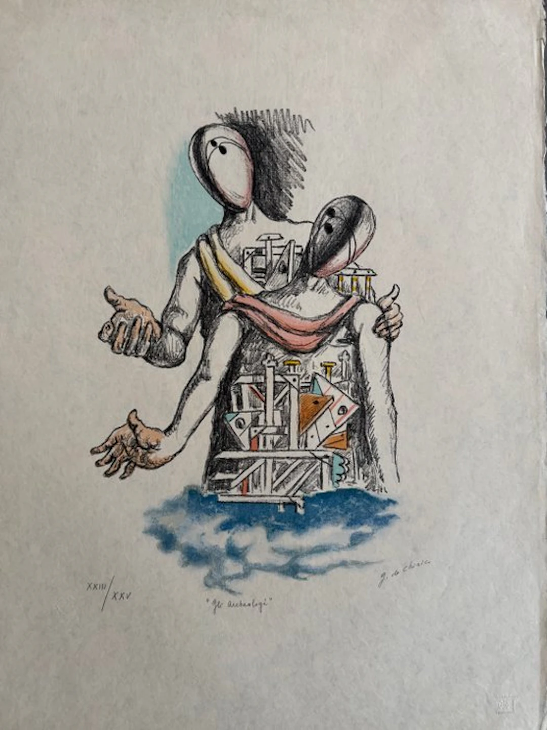 Giorgio De Chirico (1888-1978) - Gli Archeologi