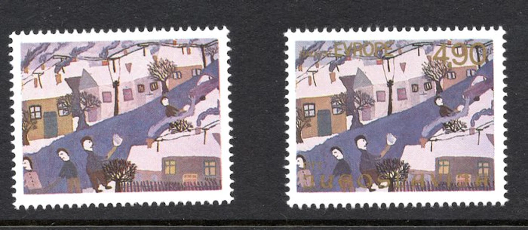 Yugoslavia 1979 - Children with snow shovel - Free...