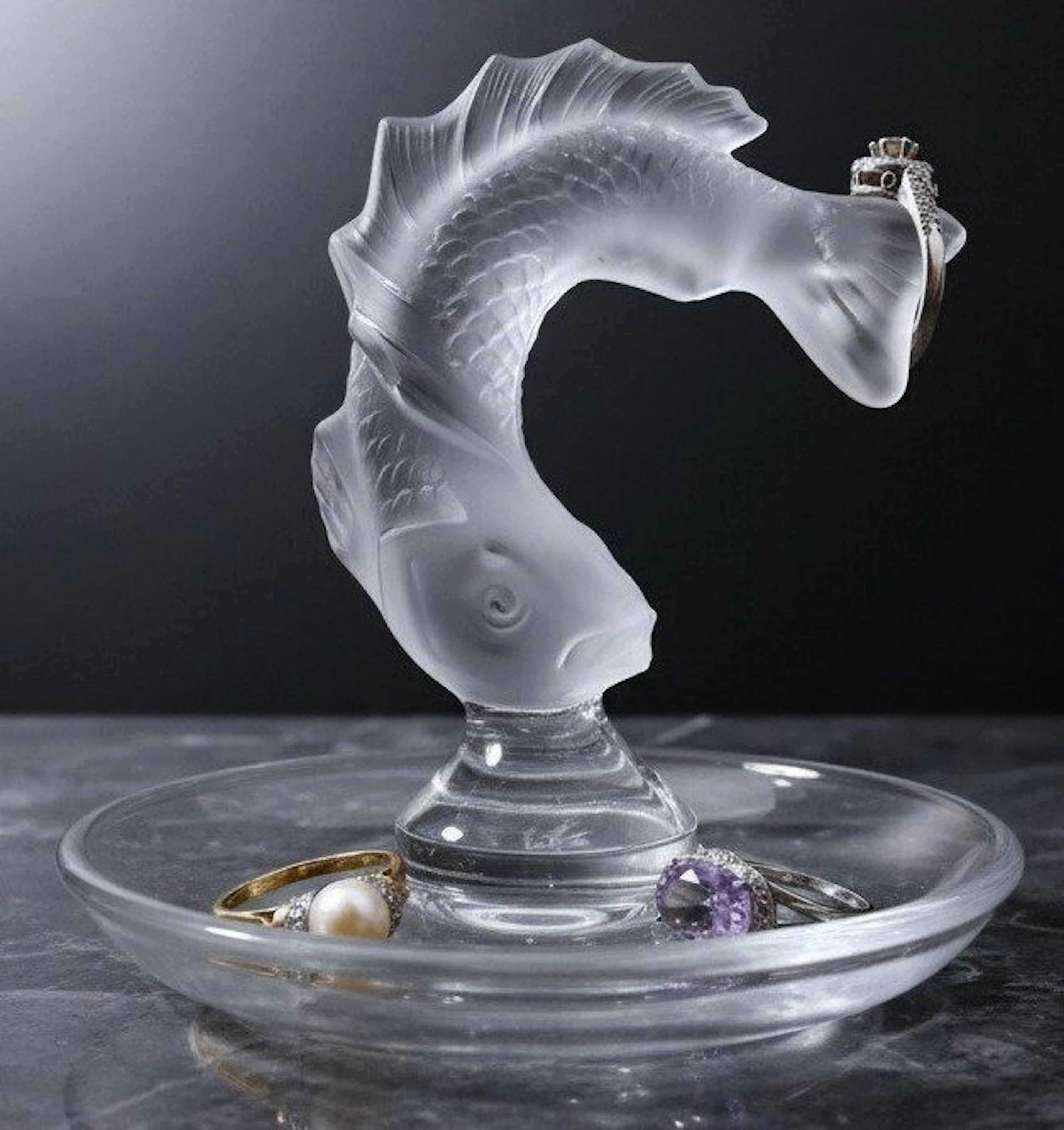 Lalique - René Lalique - Jewellery box - Seize - Crystal