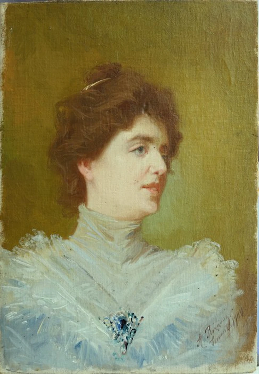 Alexander Rizzoni (1836–1902) - Ritratto di una giovane donna a Sorrento