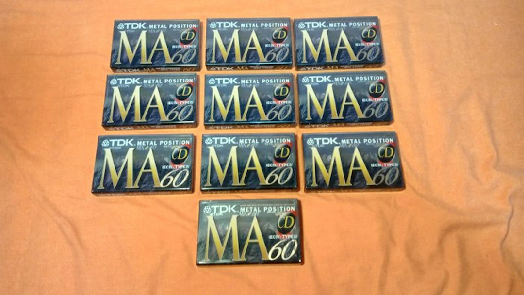 TDK - MA-60EA Metal Position Type IV Blank audio cassette
