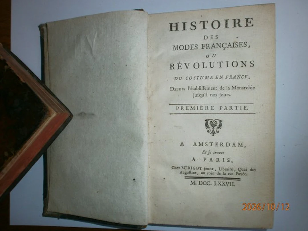 Molé - histoire des modes françaises - 1777