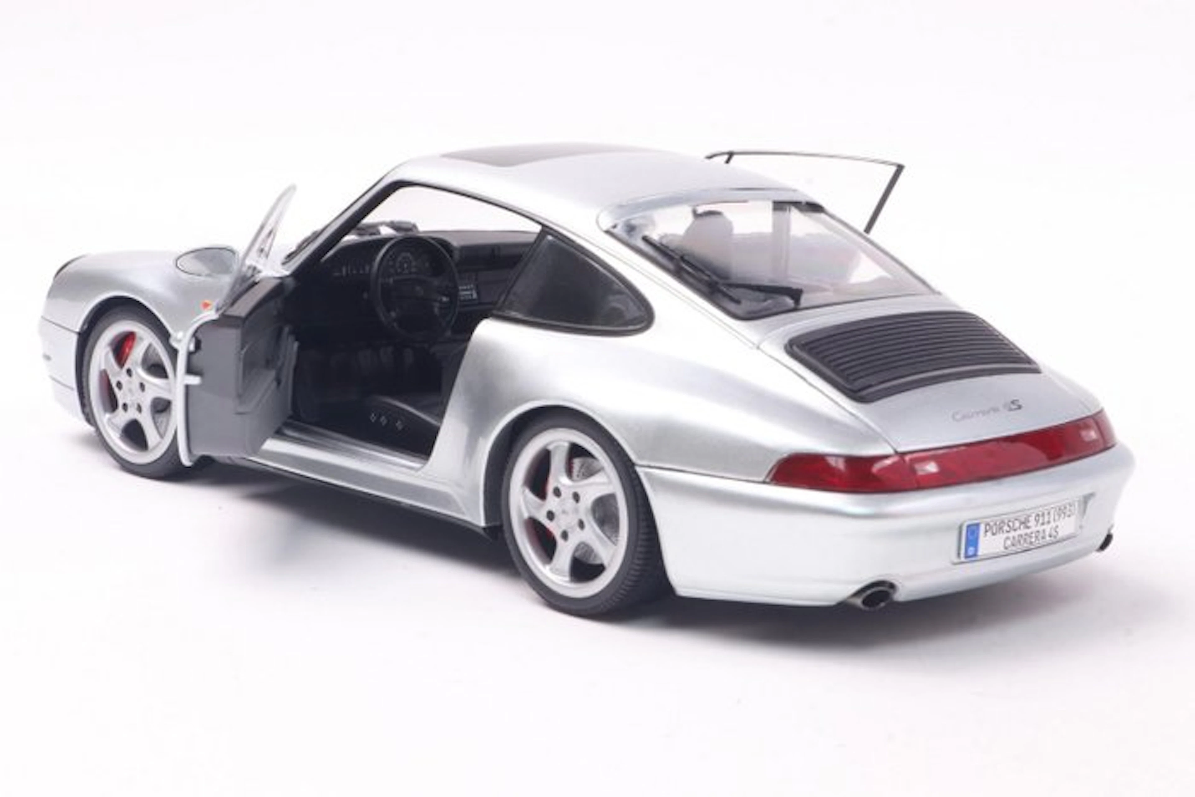 Solido 1:18 - Model sports car - PORSCHE 911 (993) 4S – POLAR SILVER – 1996