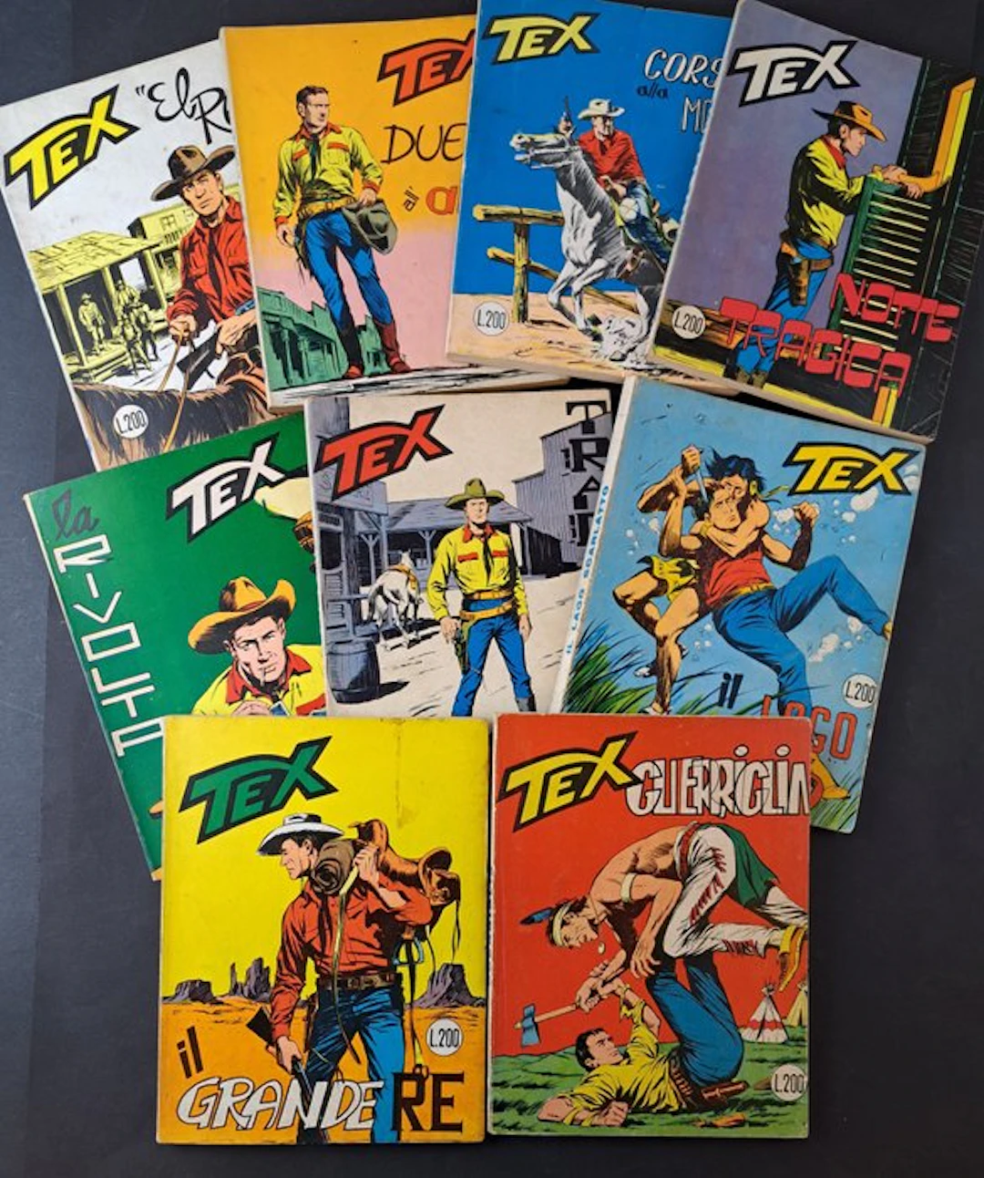 Tex: Guerriglia! e Altri in sequenza - 9 Comic - First edition - 1965