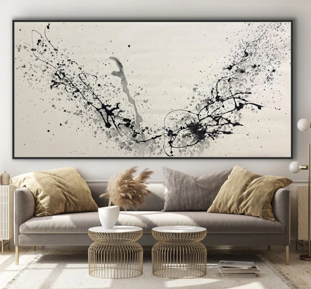 Laura Pinchete - Splash en blanco y negro XXXL