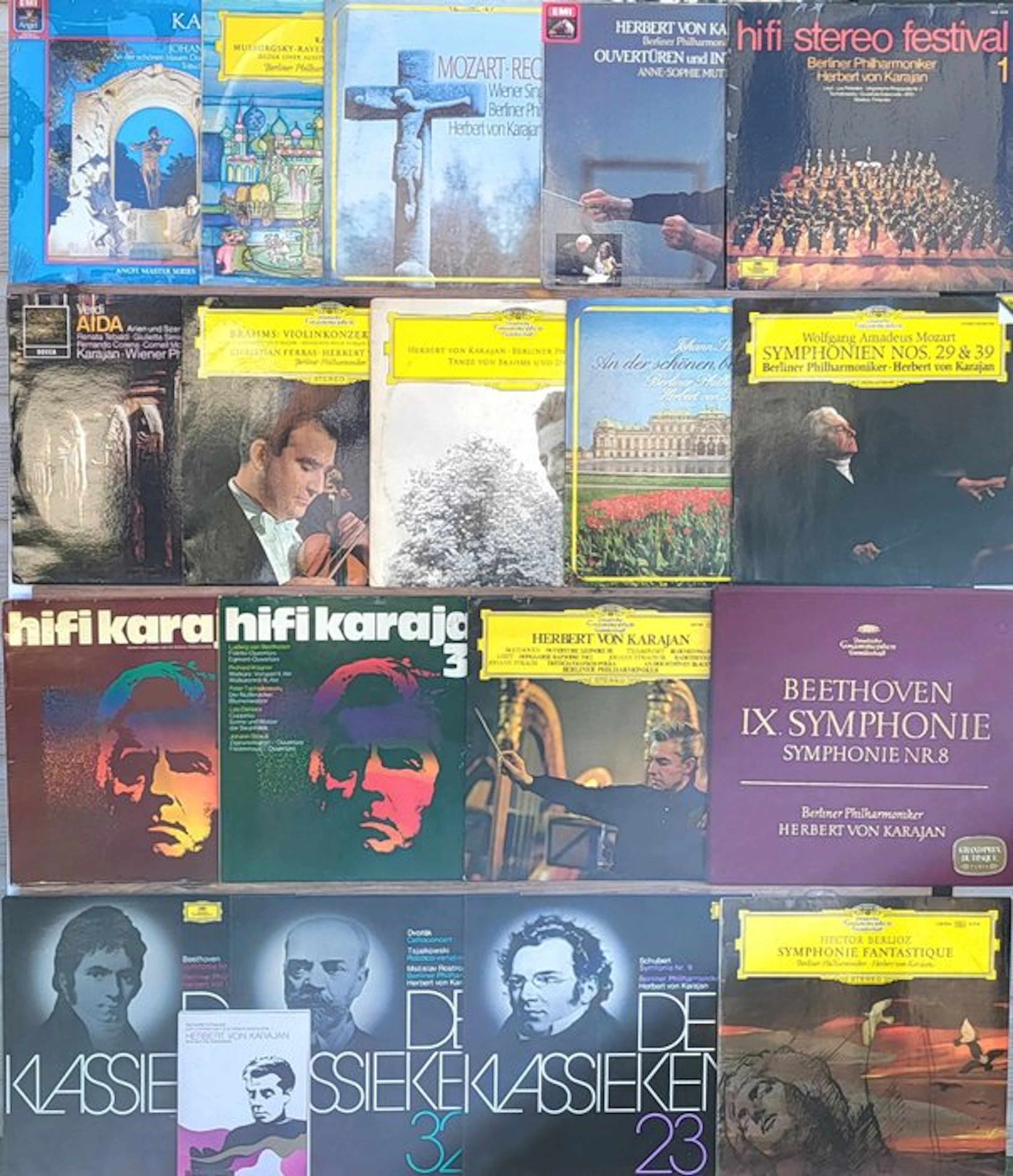 Herbert von Karajan - 19 beautiful LPs & 1 DVD - LP...
