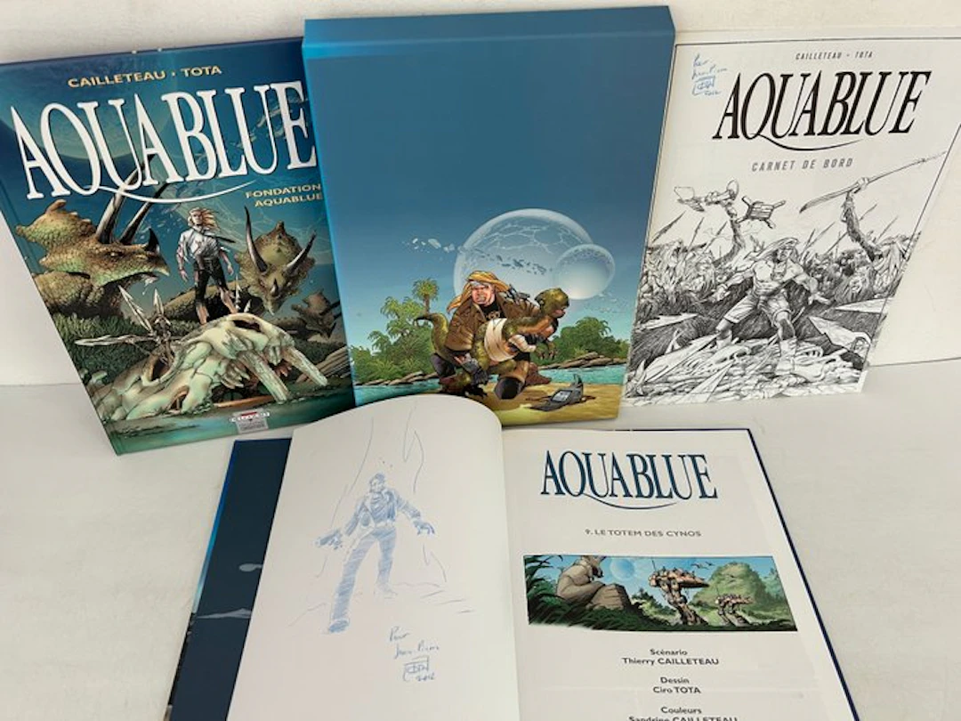 Aquablue T8 + T9 + carnet + dédicace - 2x C + coffret - 2...