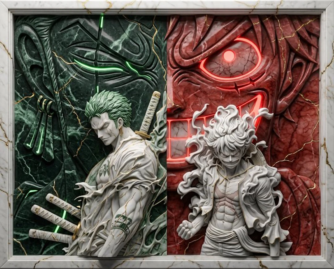 Makayhos - [Canvas] Crimson Emerald – Kintsugi Bond