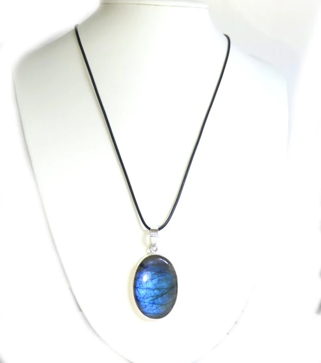 100% natural Labradorite pendant Cabochon- 13.85 g