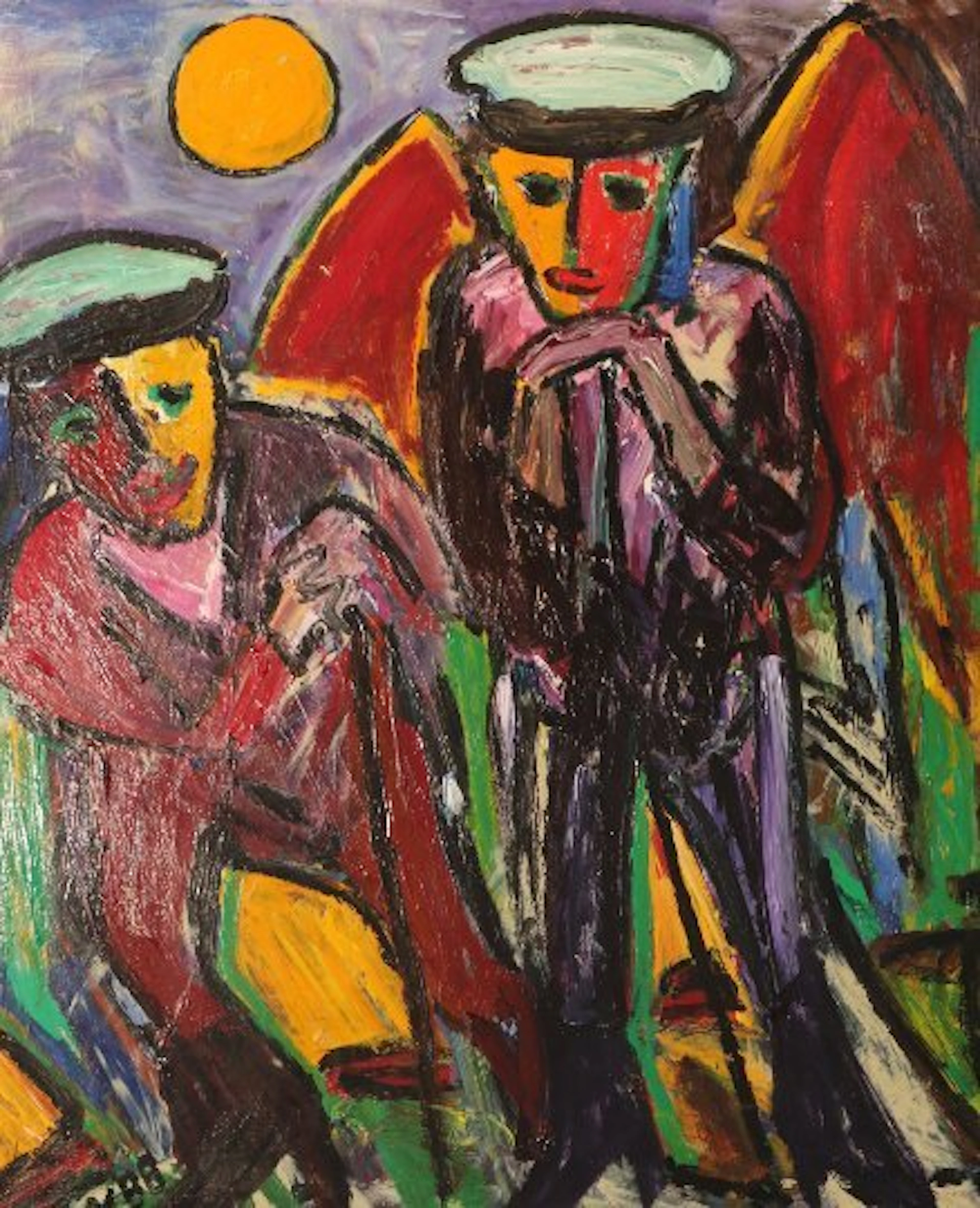 Ivo Kamp (1937-2003 ) - De heren op pad.