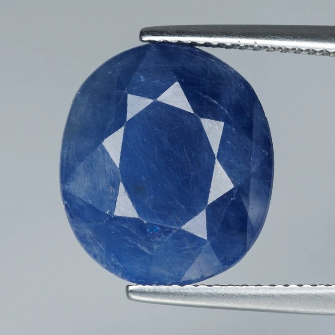 1 pcs Blue Sapphire - 12.24 ct - Guild Gem Laboratory