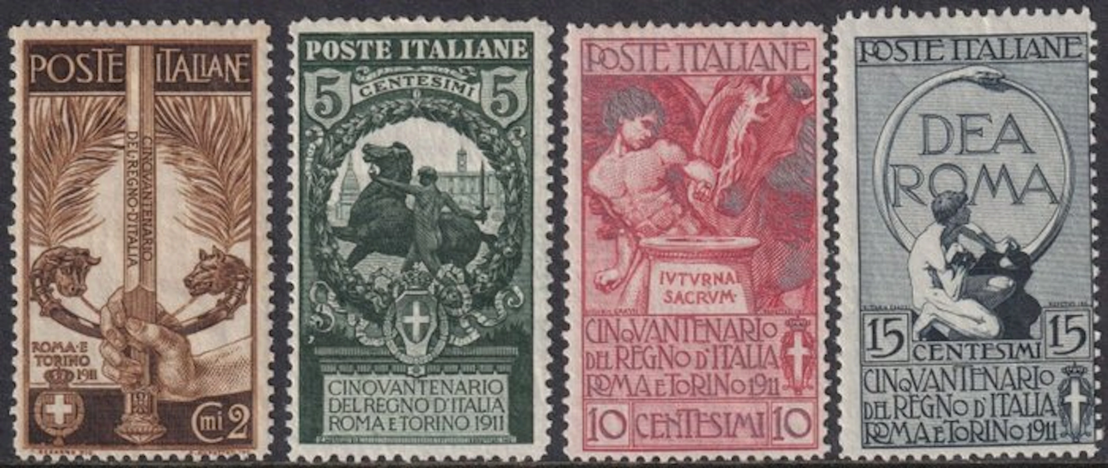 Italy Kingdom 1911 - Collection of 22 stamps with airmail + express