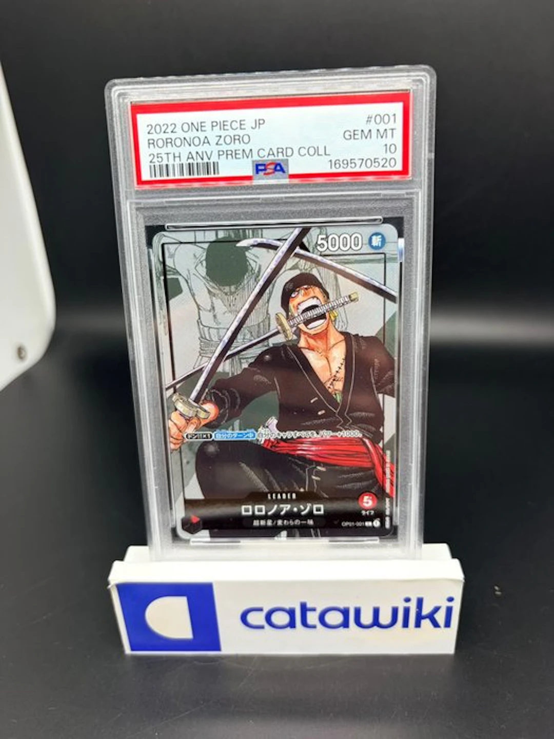 One Piece - 1 Graded card - Roronoa Zoro L Parallel...