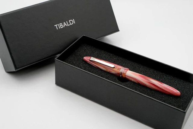 Tibaldi - Bononia - Palladium Trims - Candy & Pink (TBORBL1) - Roller ball pen