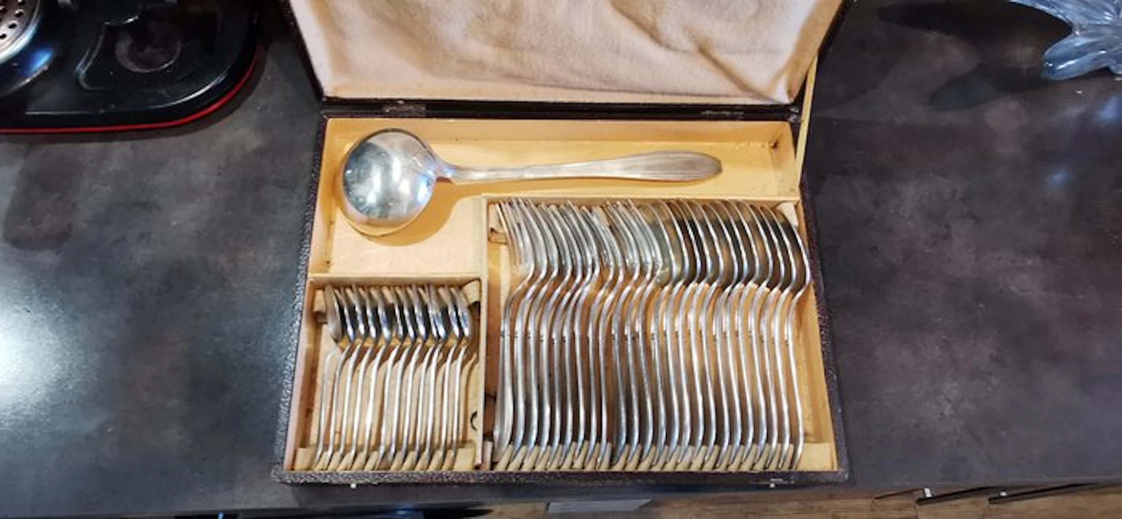 Alfénide (Christofle) - Cutlery set (37) - Silverplated