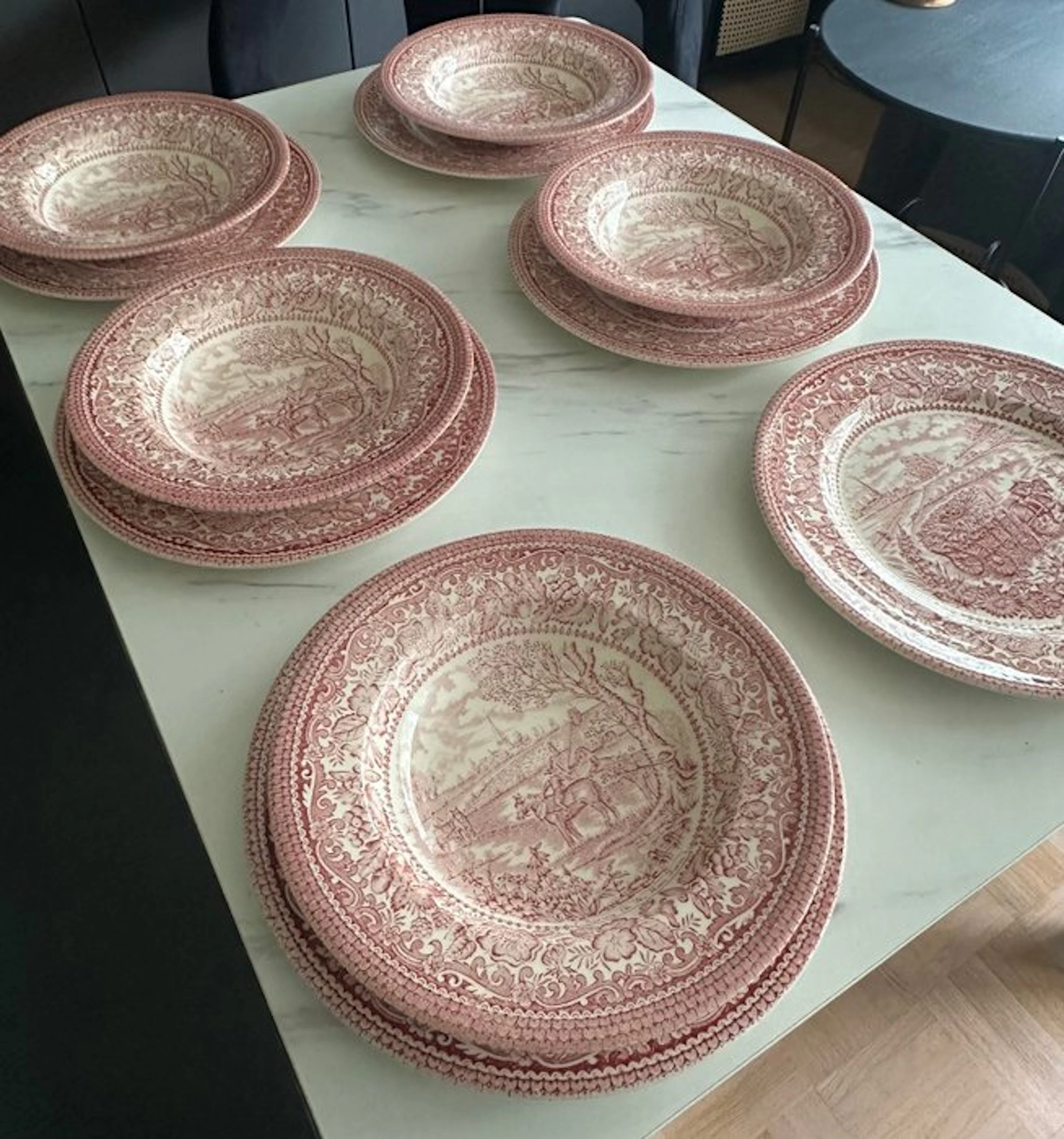 English Ironstone - Dinner set (11) - "The Four Seasons...