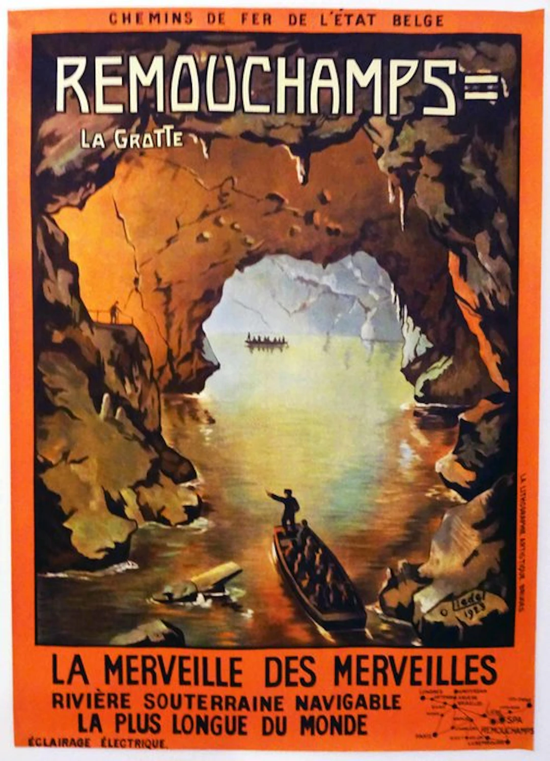 Oscar Liedel - Remouchamps / La grotte / La merveille des merveilles - 1920s