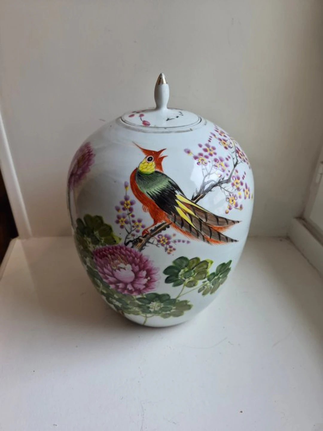 Ginger jar - Porcelain - Famille rose