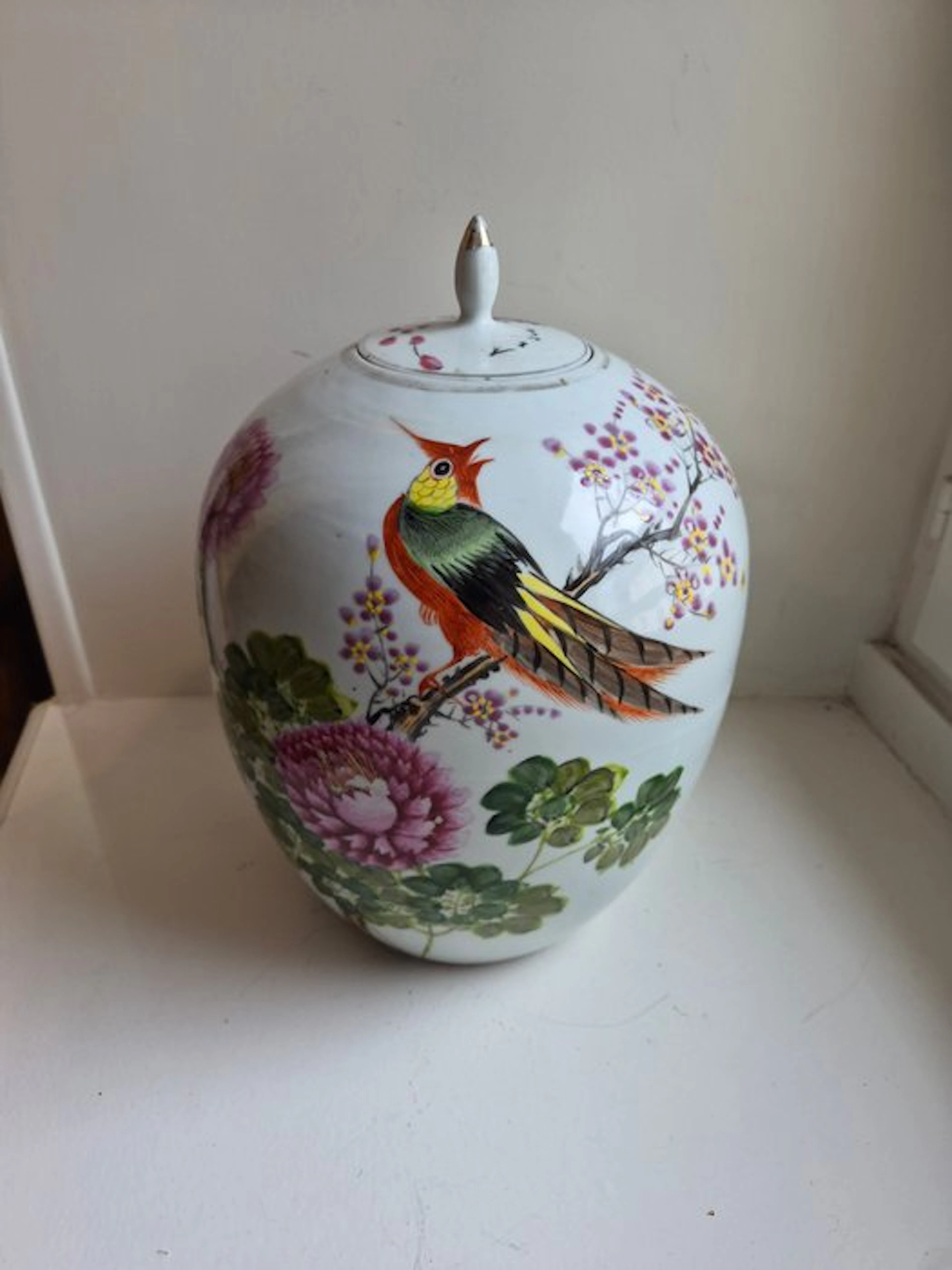 Ginger jar - Porcelain - Famille rose