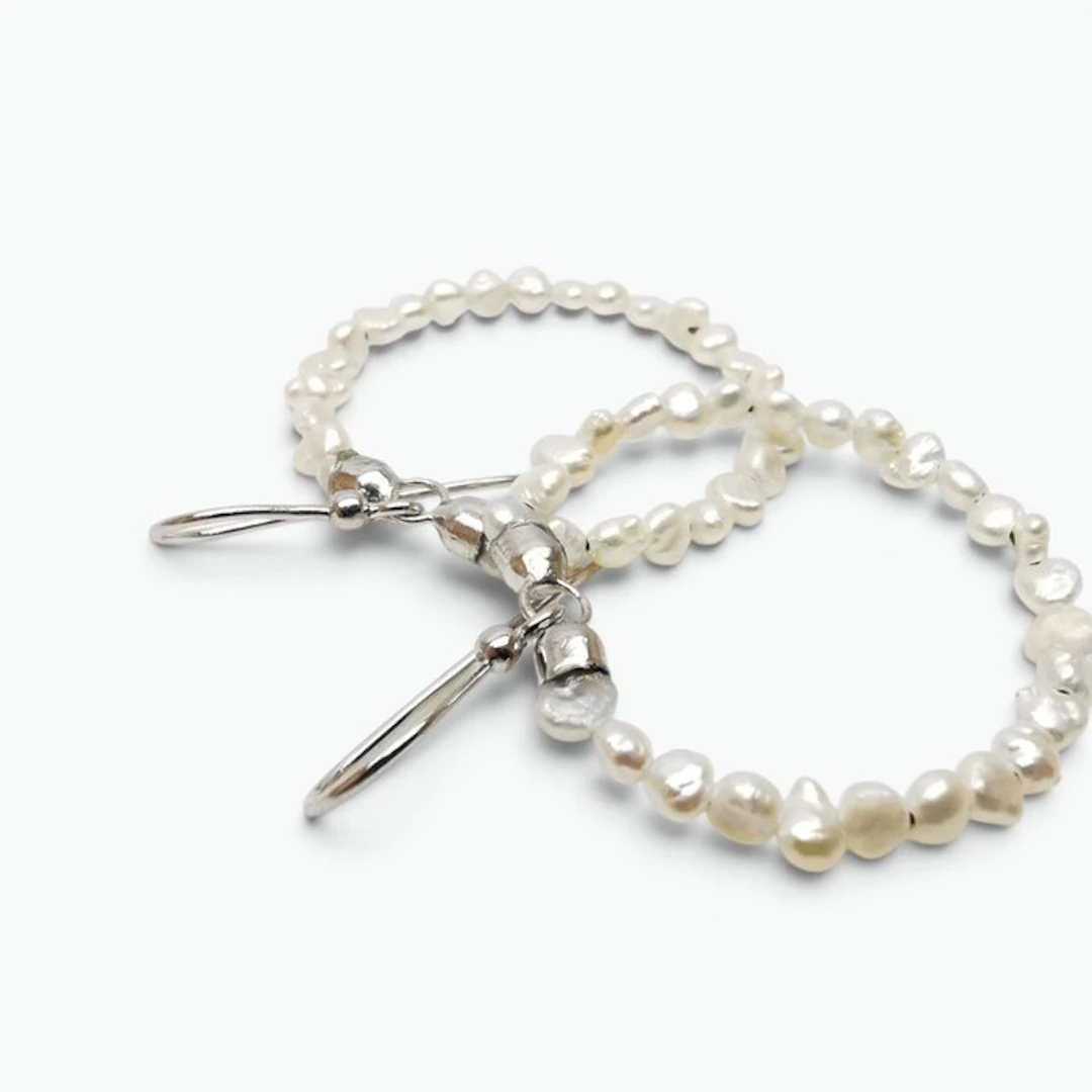 Pearl - Sterling Silver 925 - Earrings - Italian craftsmanship