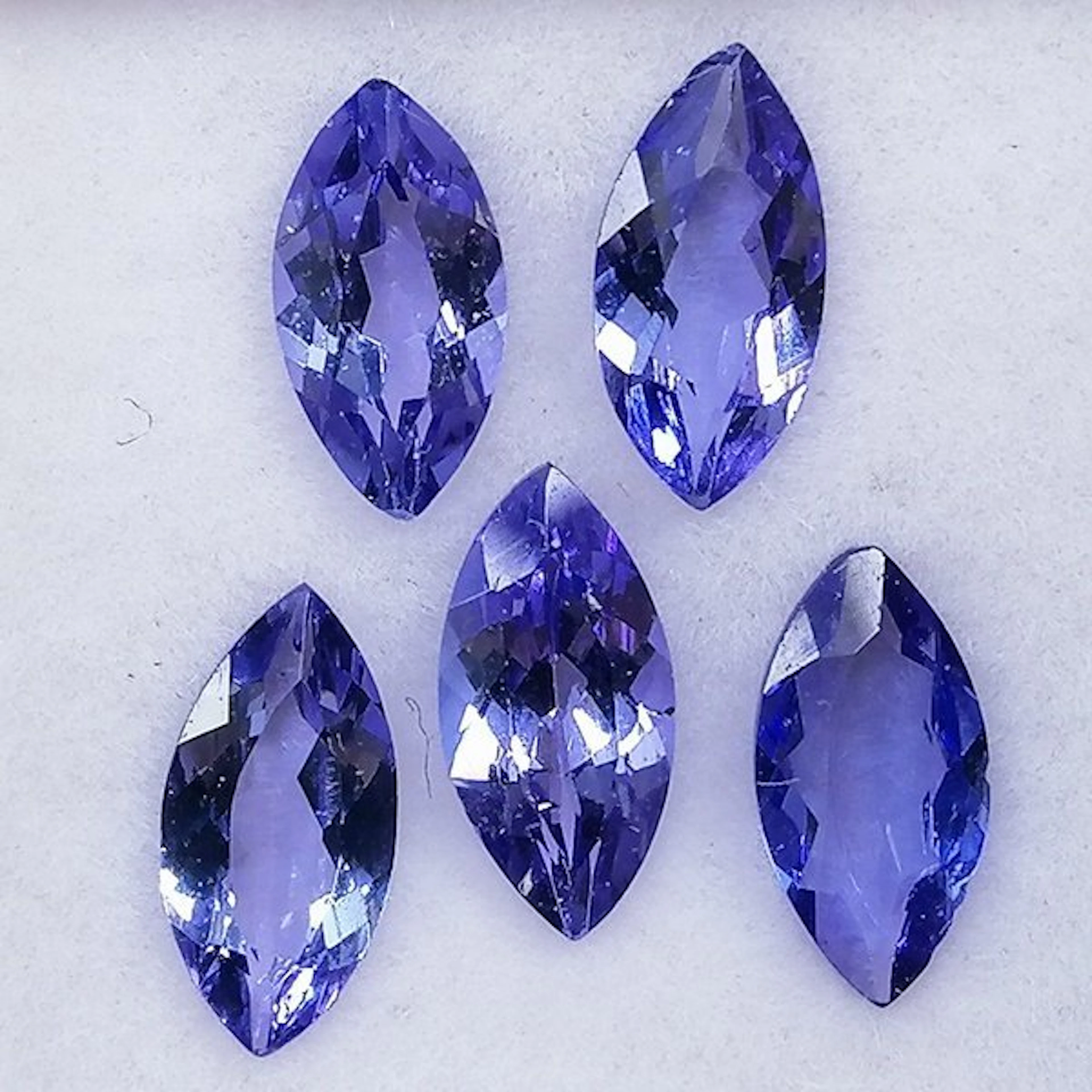 5 pcs Tanzanite - 2.72 ct - Instituto Gemólogico Español (IGE)