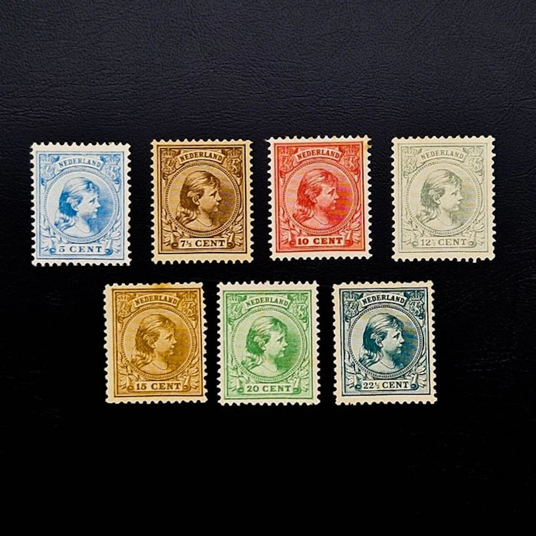 Netherlands 1899/1921 - Queen Wilhelmina "Hanging Hair" —...