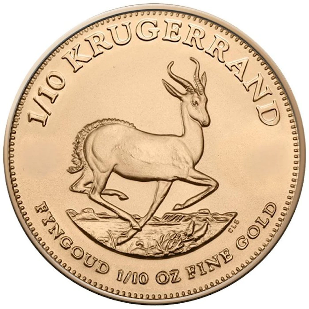 1/10 oz - Gold .916 - Krügerrand Goldmünze Random Years - Without certificate