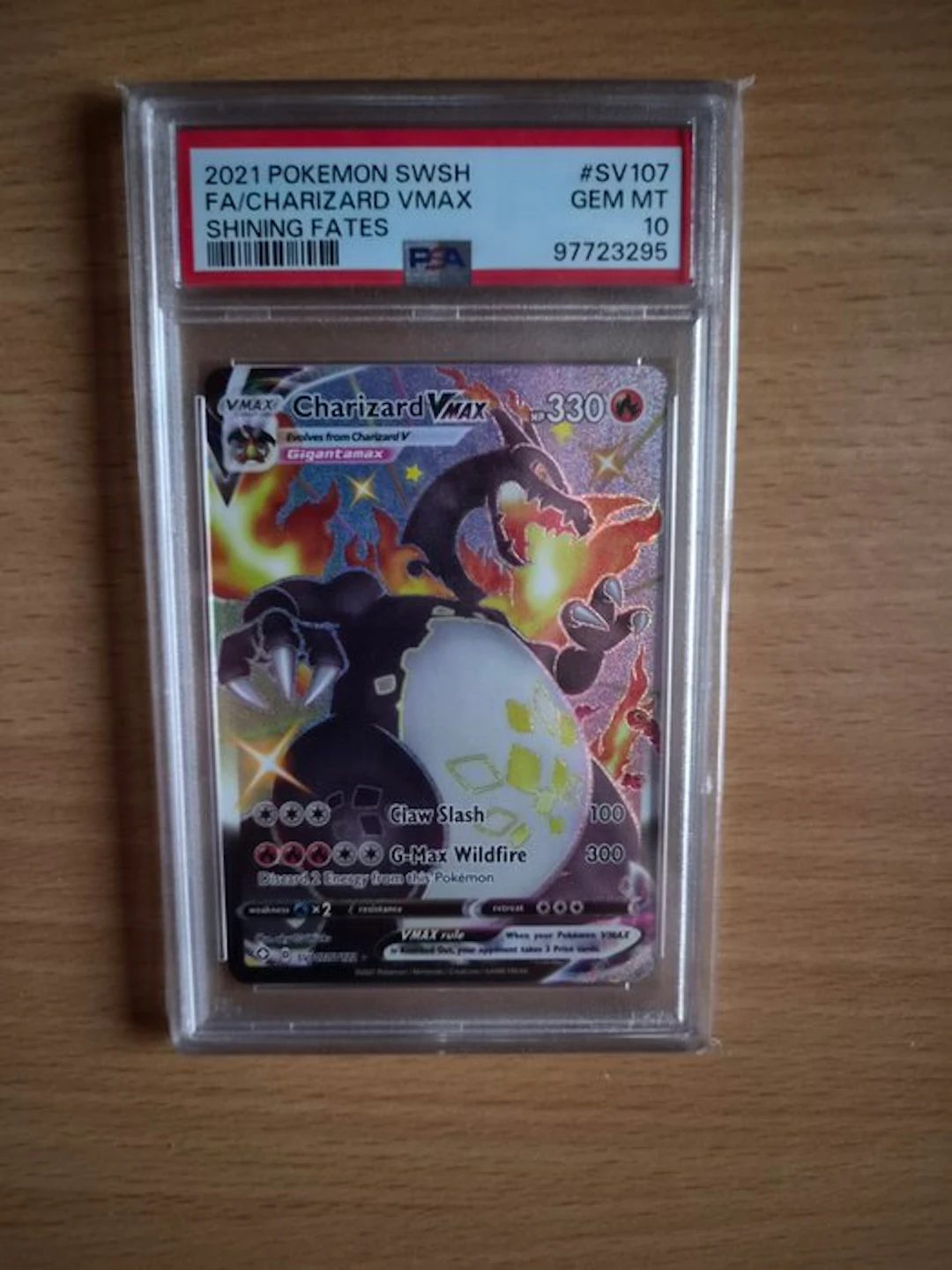 Pokémon - 1 Graded card - Charizard SV107 Secret rare
