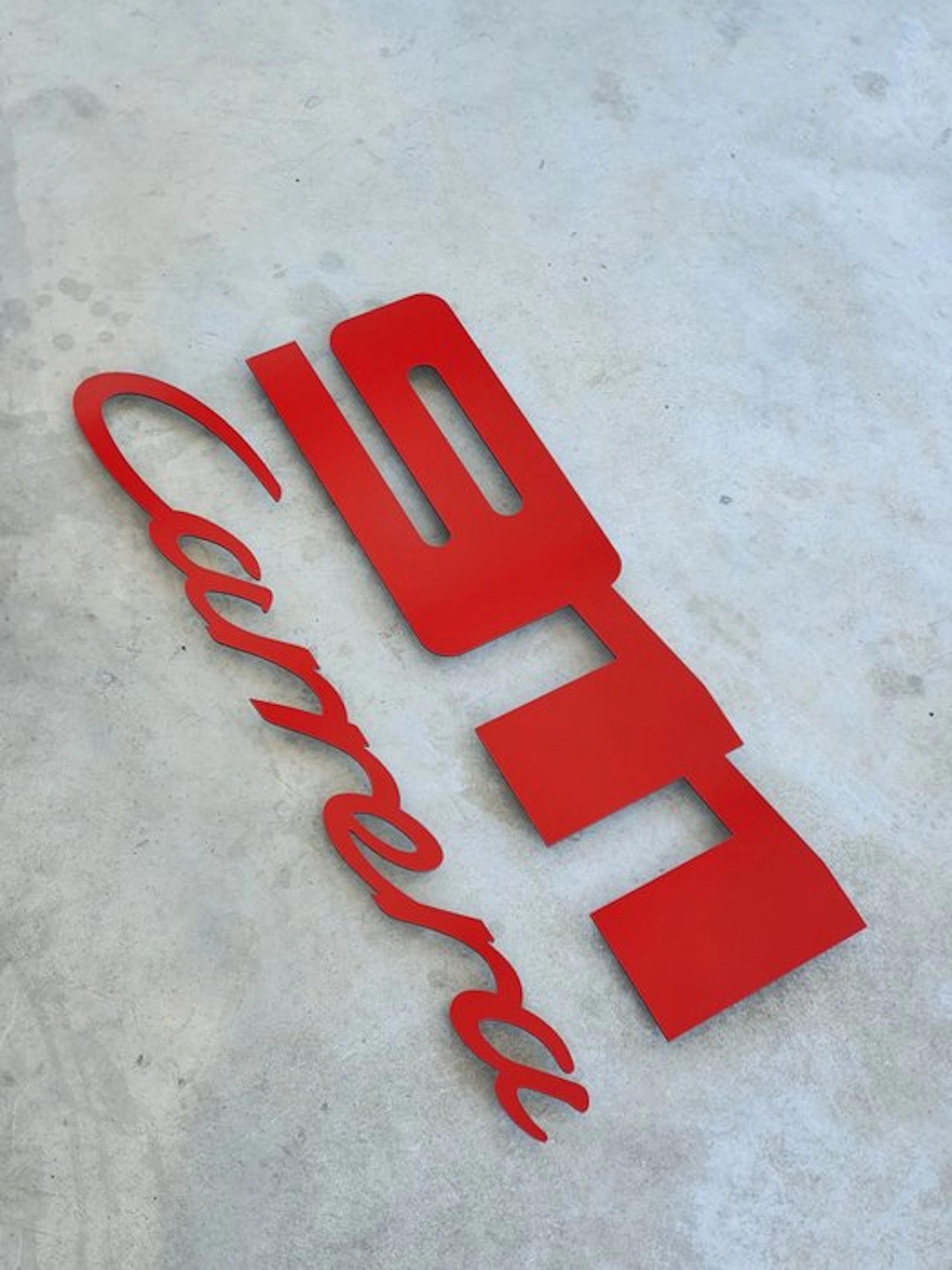 Sign - Porsche - Logo mural 911 Carrera type - Aluminium* - XL Size