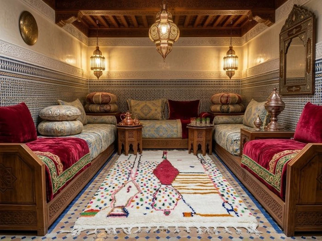 Azilal rug, handmade, 100% wool. - Rug - 255 cm - 154 cm - Azilal Berber rug