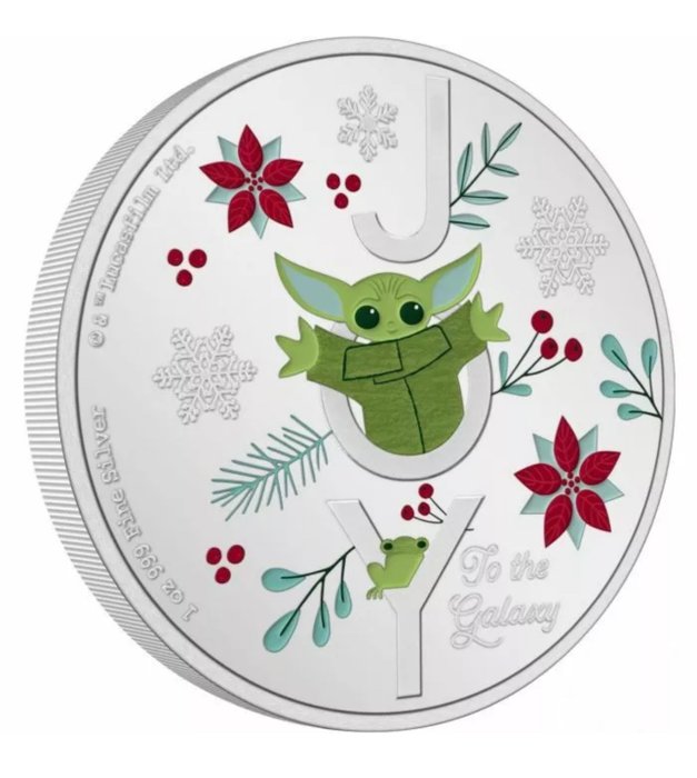 Niue. 2 Dollars 2021 Star Wars Mandalorian Season's...