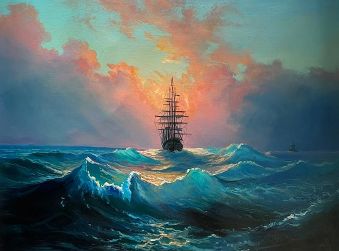 Mauro Seltri (1959) - Veliero al tramonto