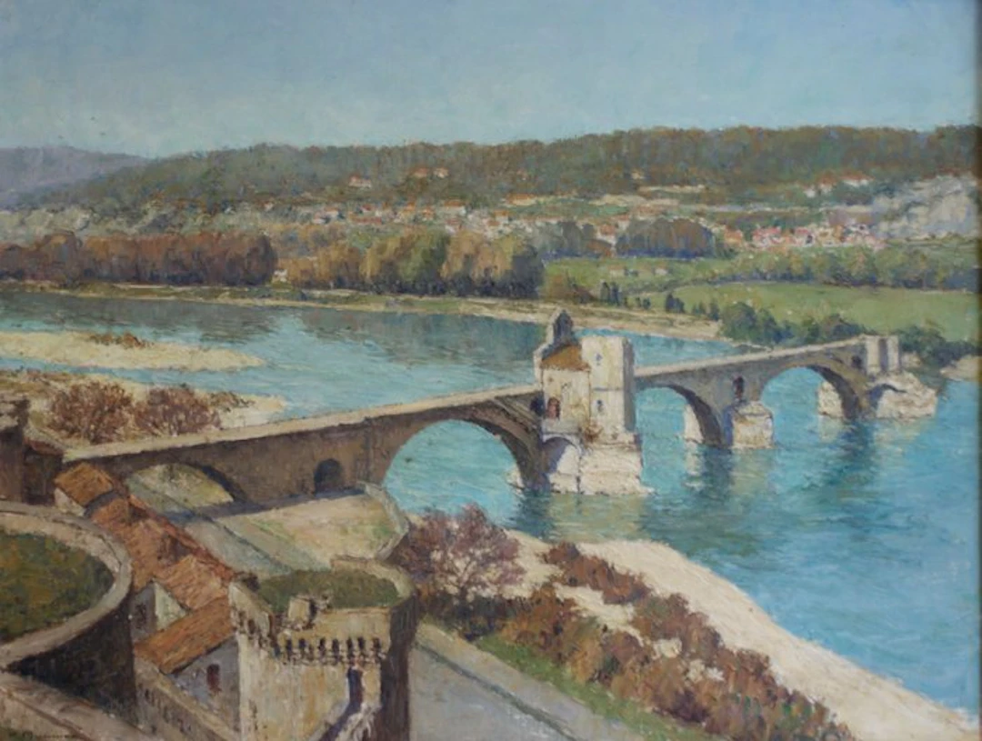 Paul Monnier (1893-1962) - Pont Saint-Bénézet Avignon