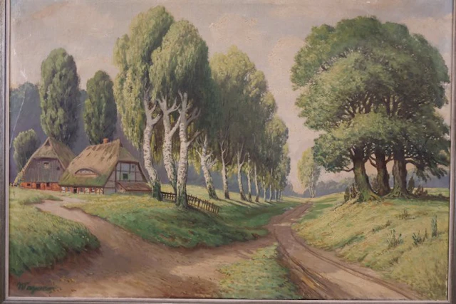 Wagner (XX) - Ein schöner Sommertag – Heidedorf mit Birkenweg