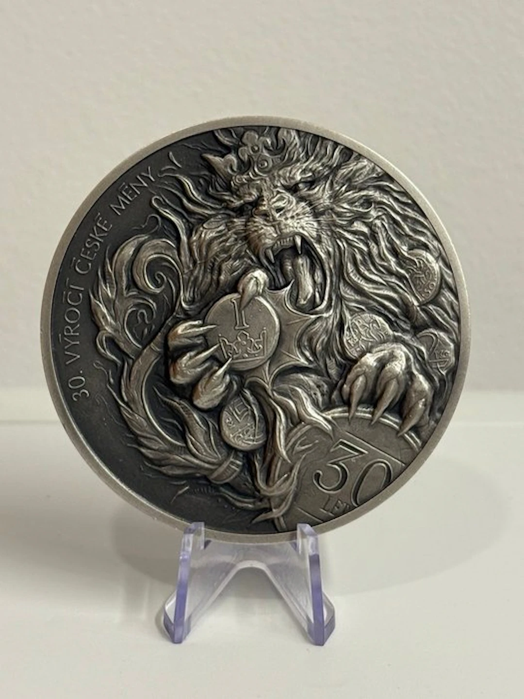 Niue. 10 Dollars Niue 2024 - 5 oz Plata .999 - 30th Anniversary of Czech Mint