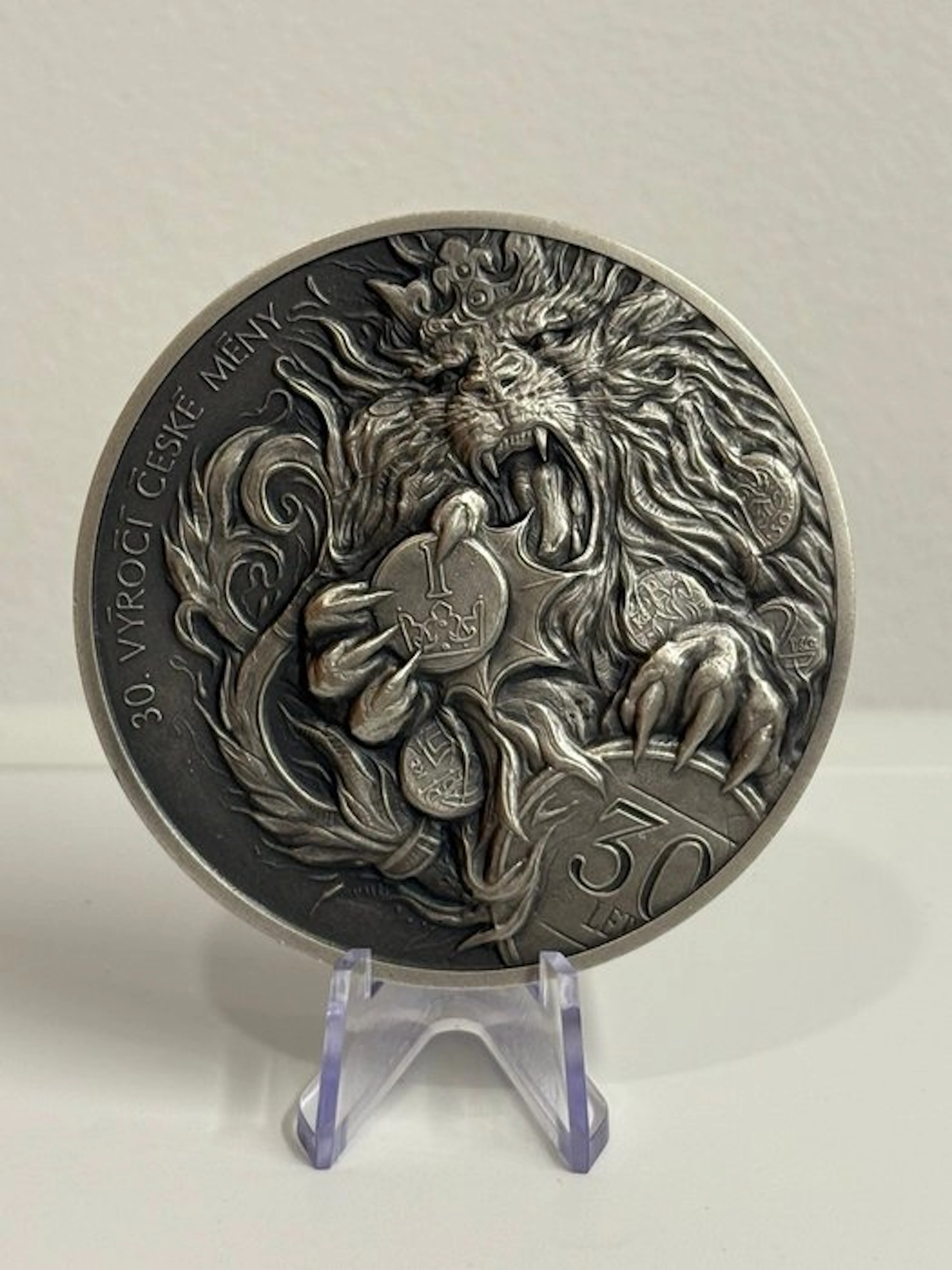 Niue. 10 Dollars Niue 2024 - 5 oz Plata .999 - 30th Anniversary of Czech Mint
